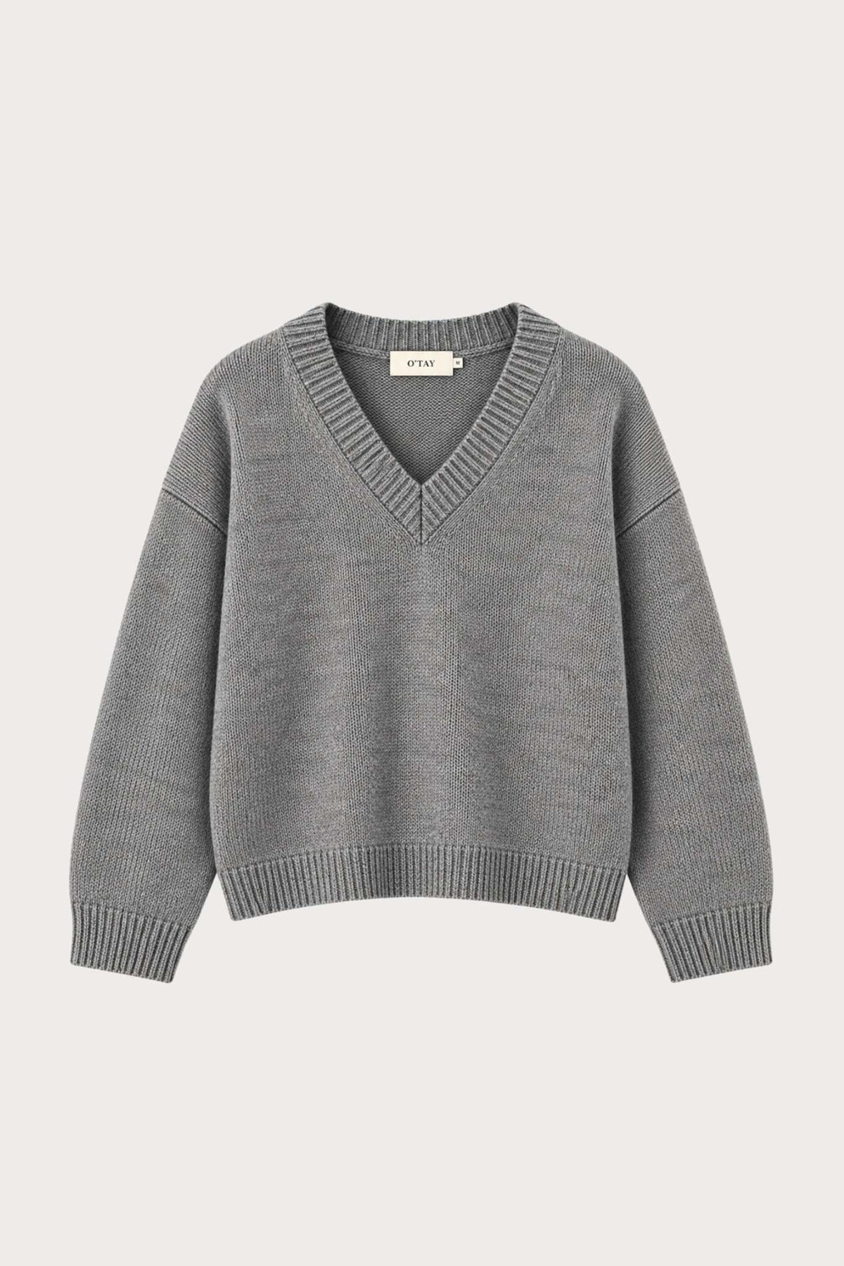 Olja Sweater Signature - Grey Melange