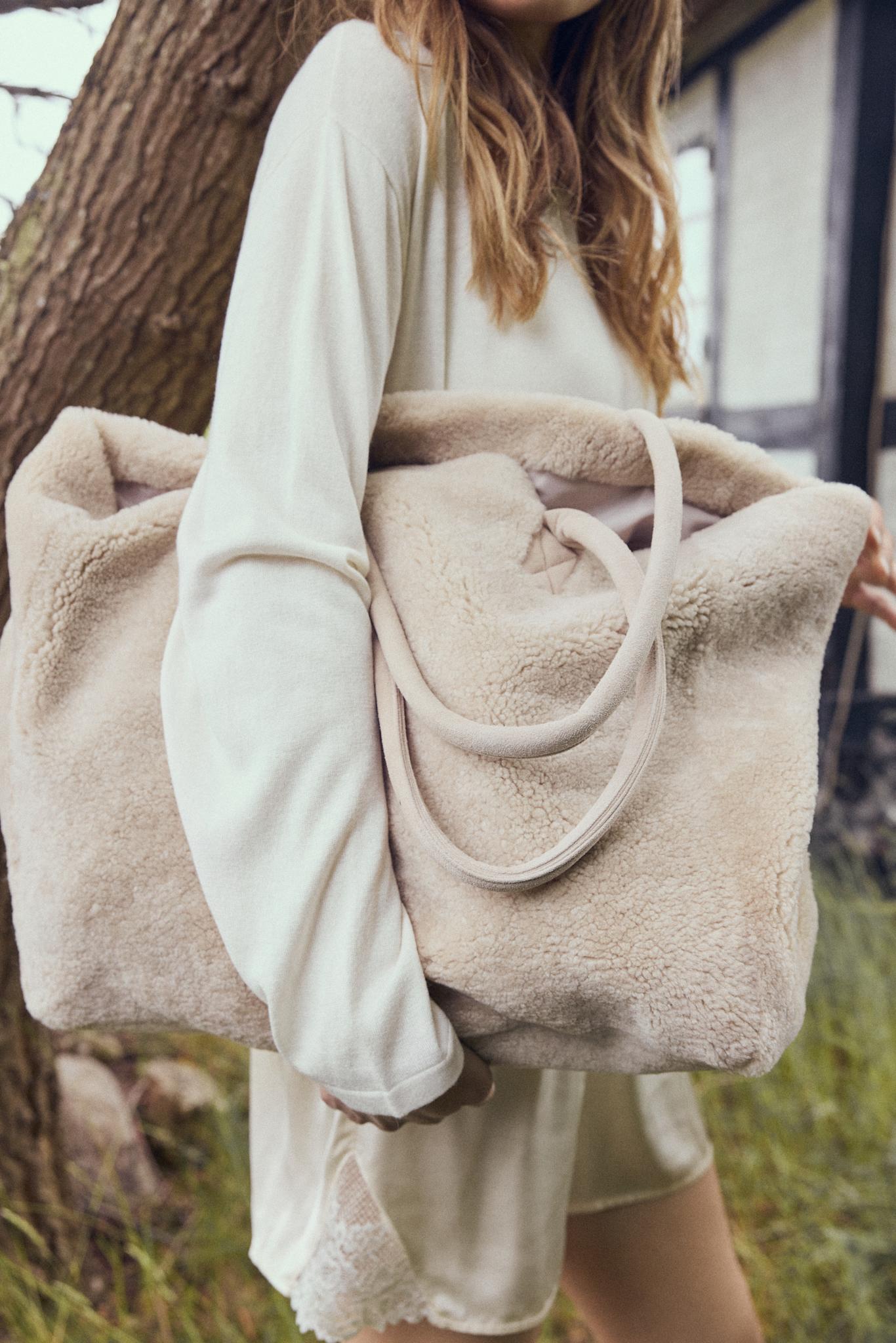 Shopper Shearling - Dark Beige