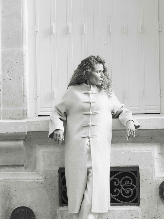Paige Coat - Porcelain