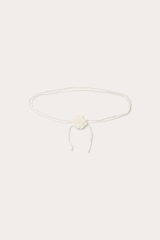 O'TAY Rose Belt Accessories Off White