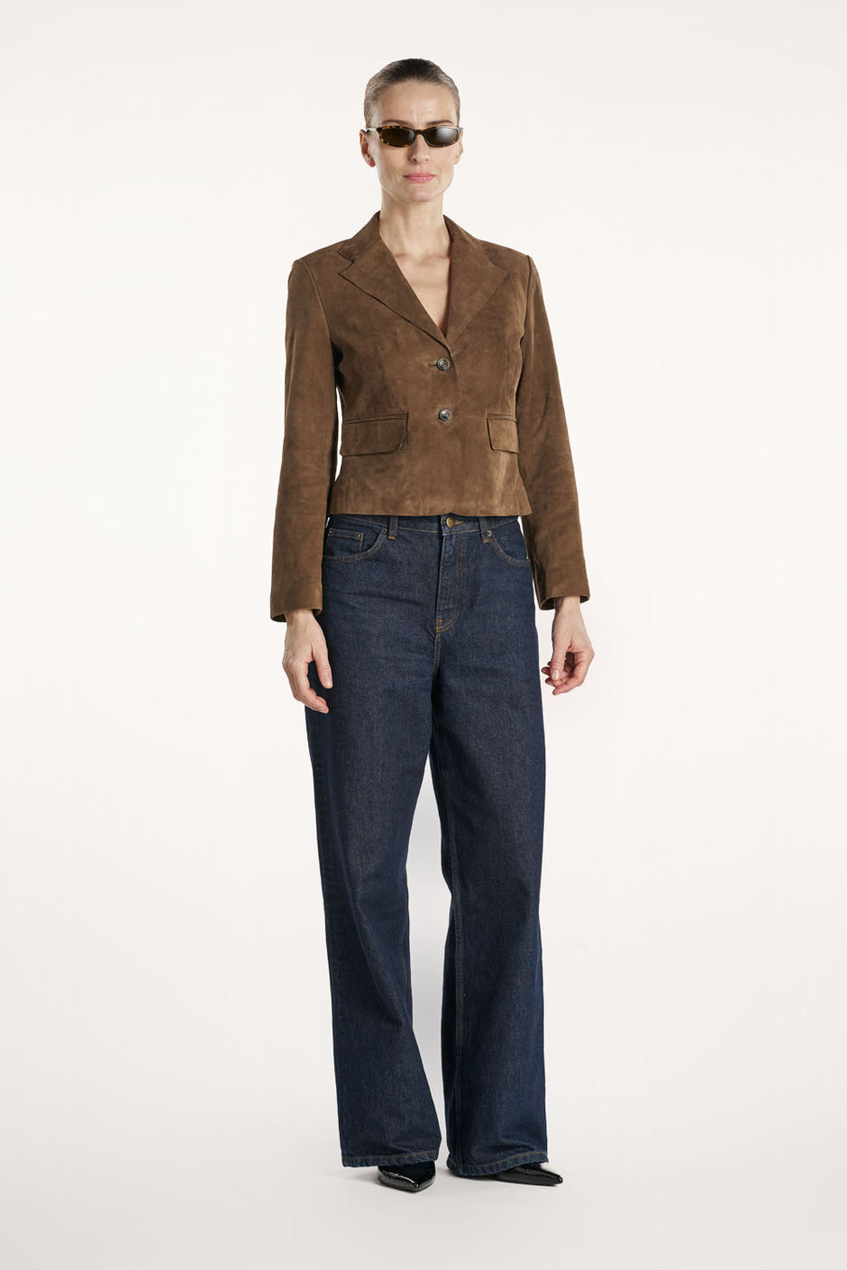 Amy Blazer Suede - Toffee Brown