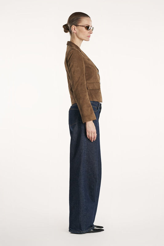 Amy Blazer Suede - Toffee  Brown