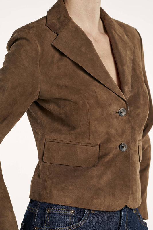 Amy Blazer Suede - Toffee Brown