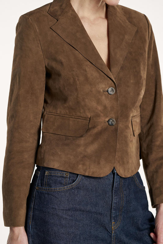 Amy Blazer Suede - Toffee  Brown