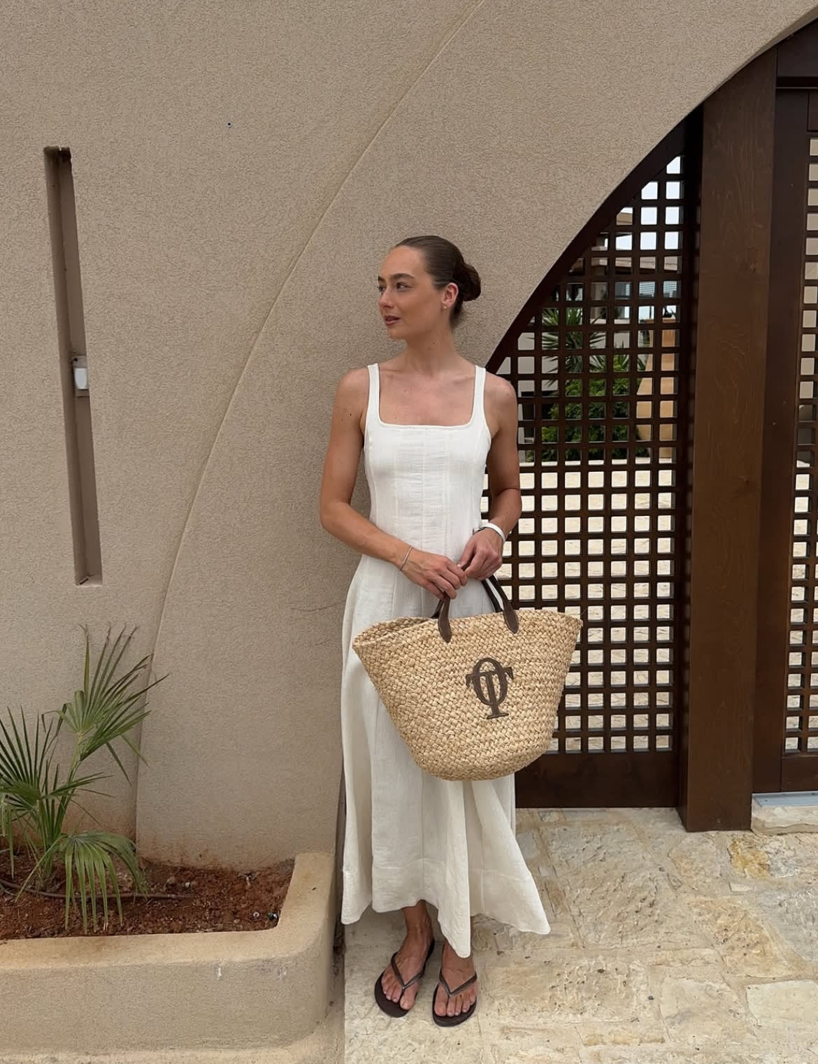 O'TAY Raffia Bag Suede - Nature