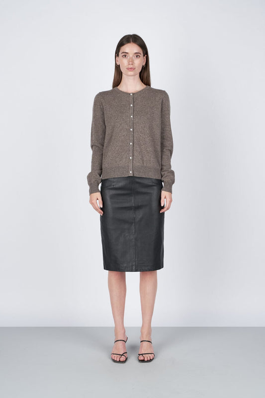Victoria Cardigan - Brownstone