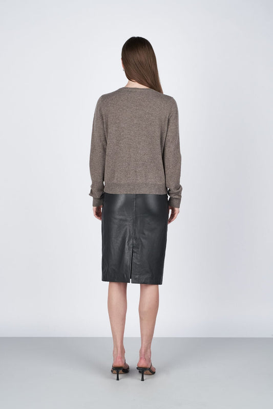 Victoria Cardigan - Brownstone