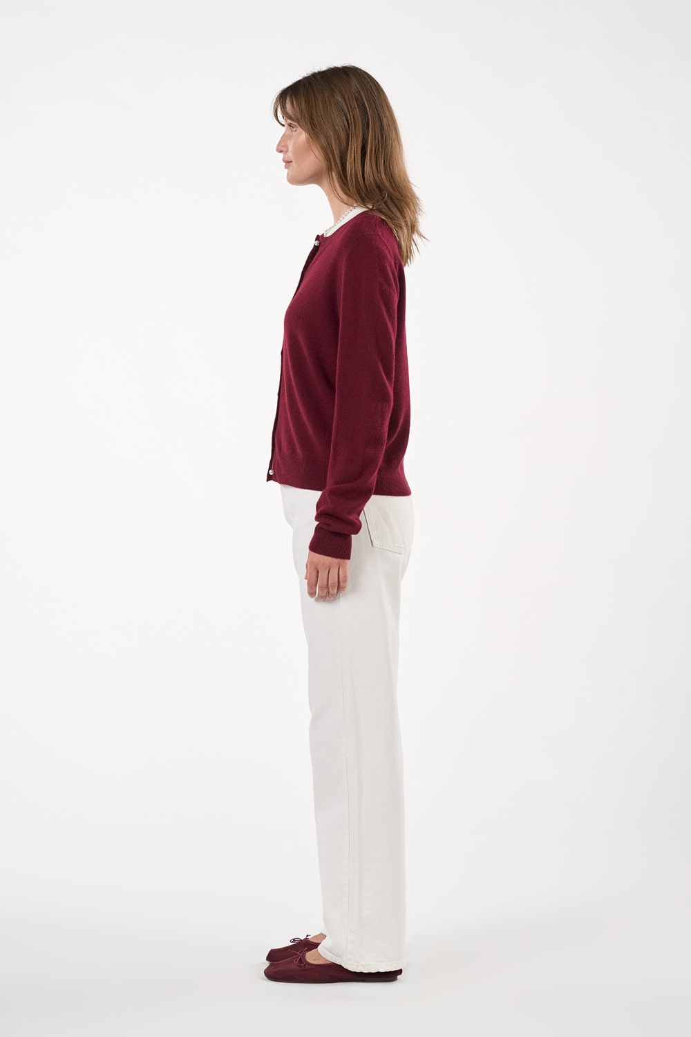 Victoria Cardigan - Bordeaux