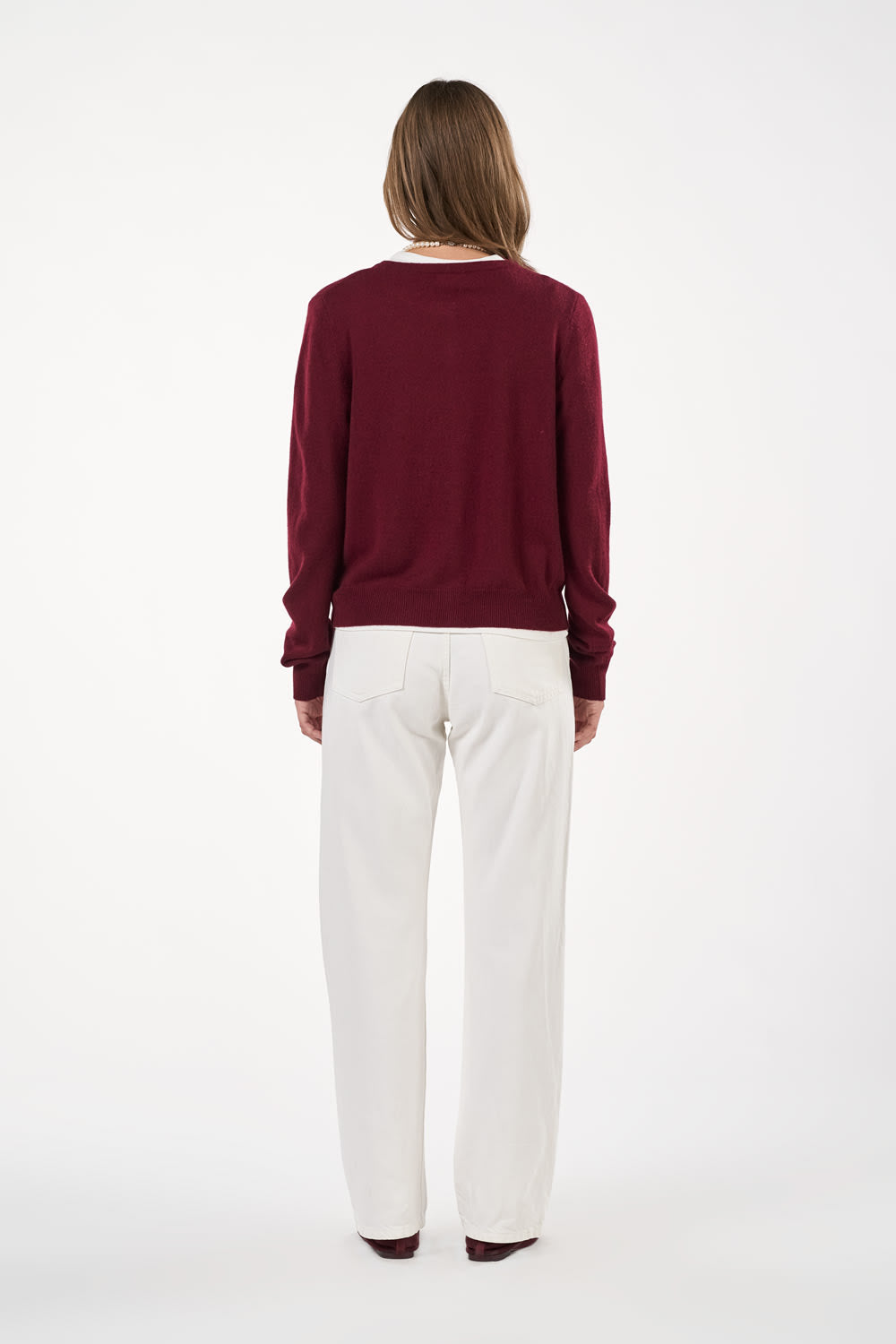 Victoria Cardigan - Bordeaux