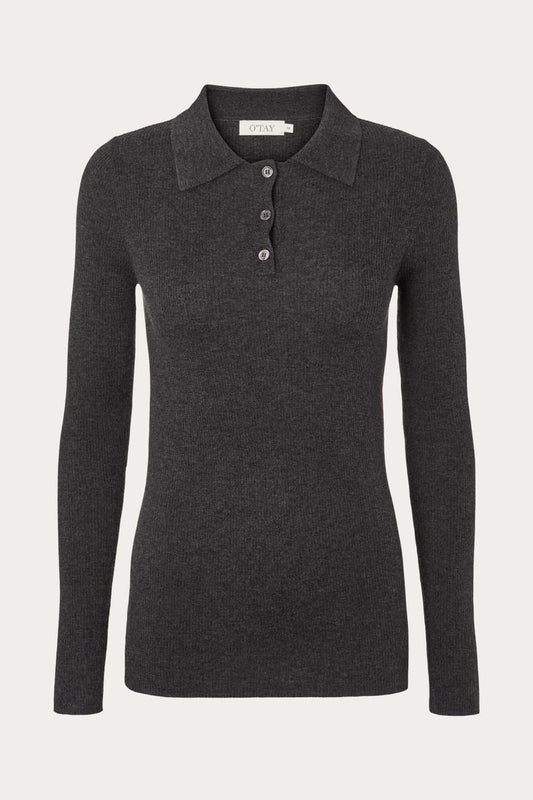Fallon Blouse - Dark Grey