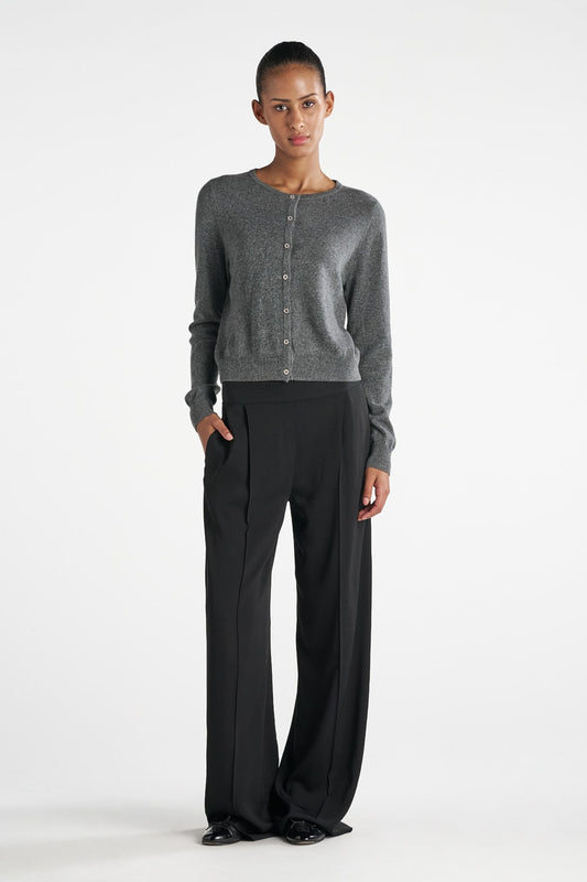 Fenix Cardigan - Dark Grey Melange