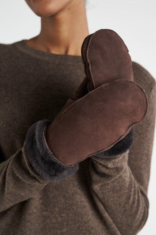 Jade Mittens - Choco