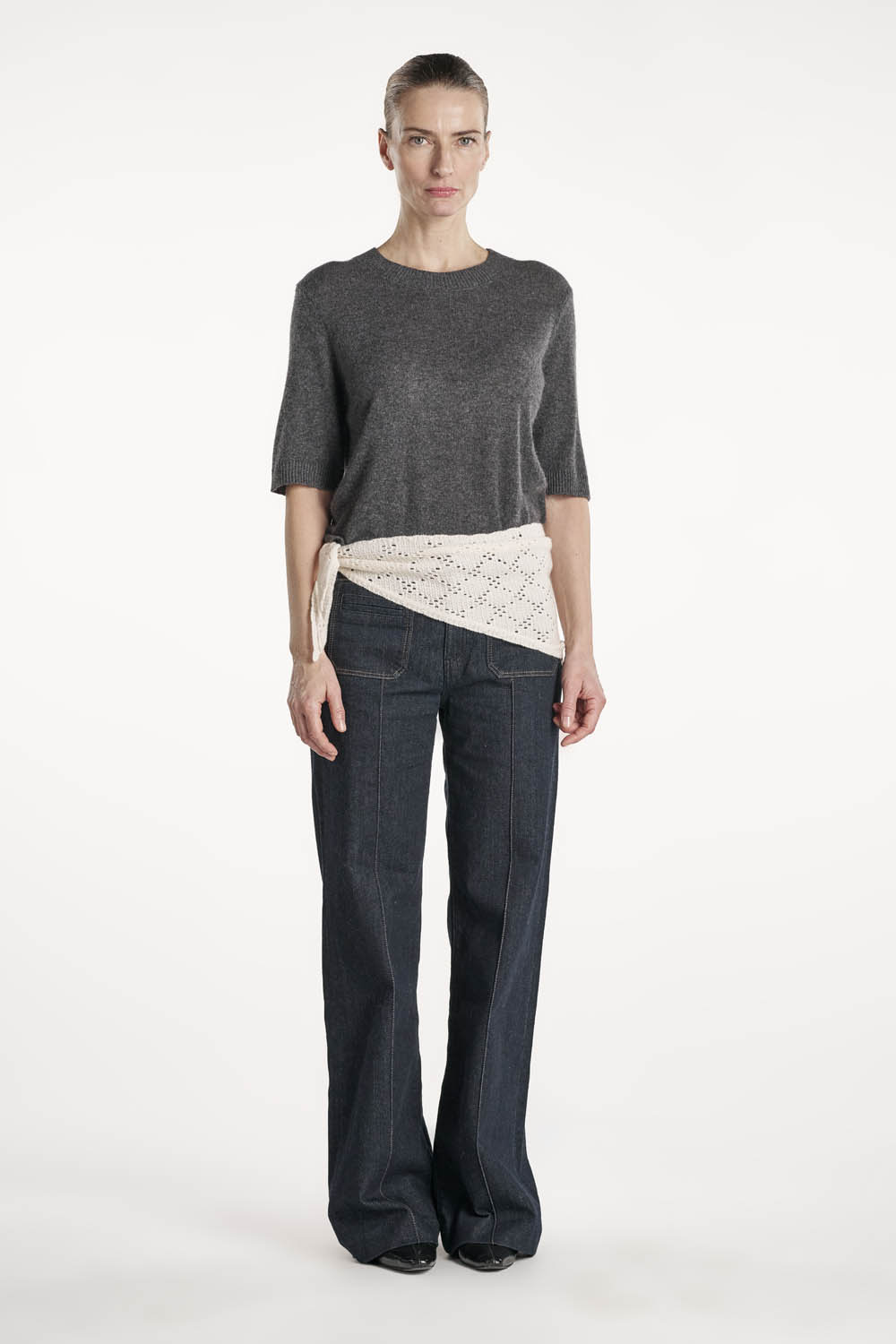 Laura T-Shirt - Dark Grey Melange