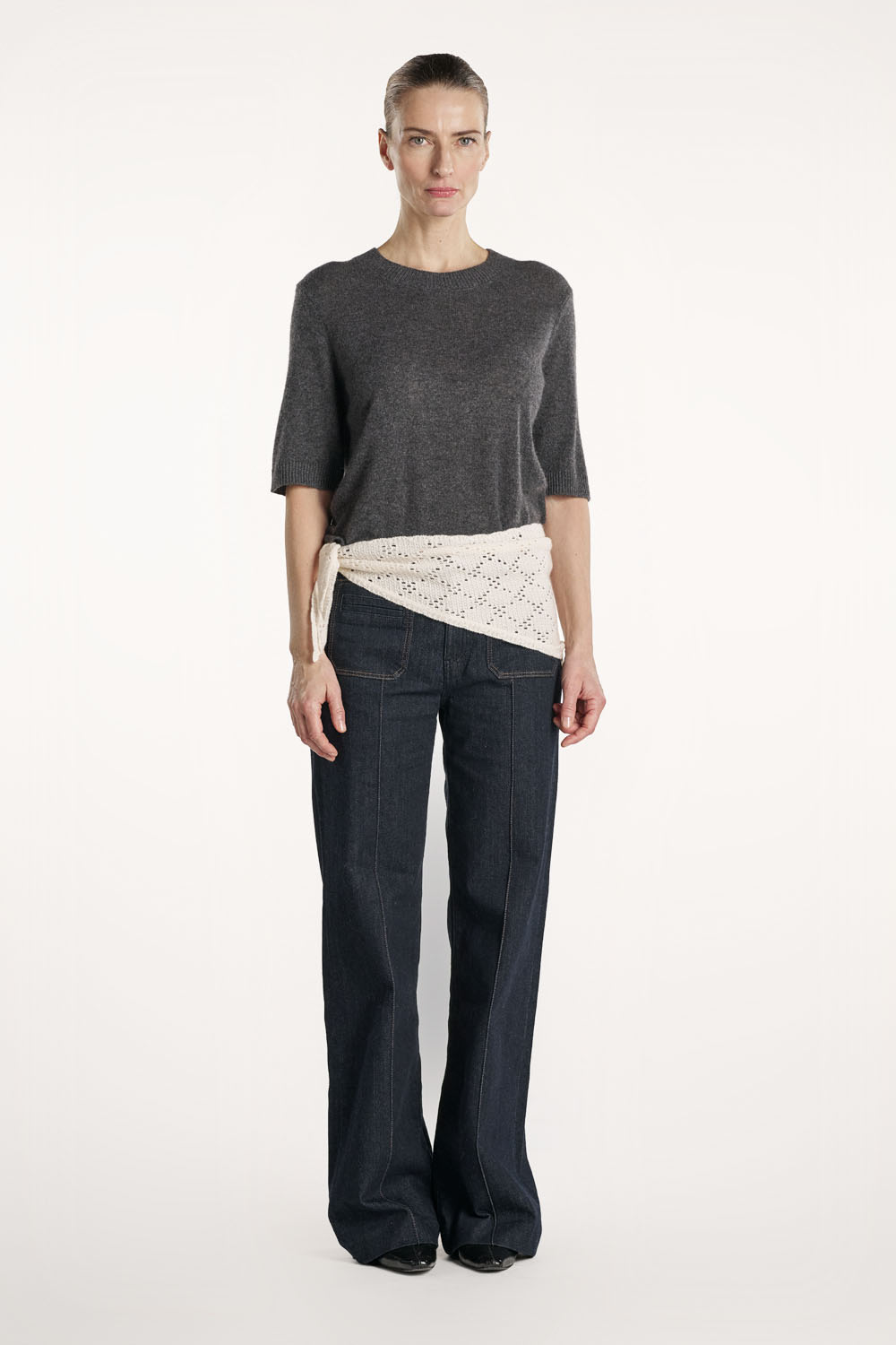 Laura T-Shirt - Dark Grey Melange