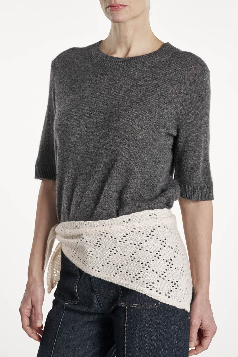 Laura T-Shirt - Dark Grey Melange