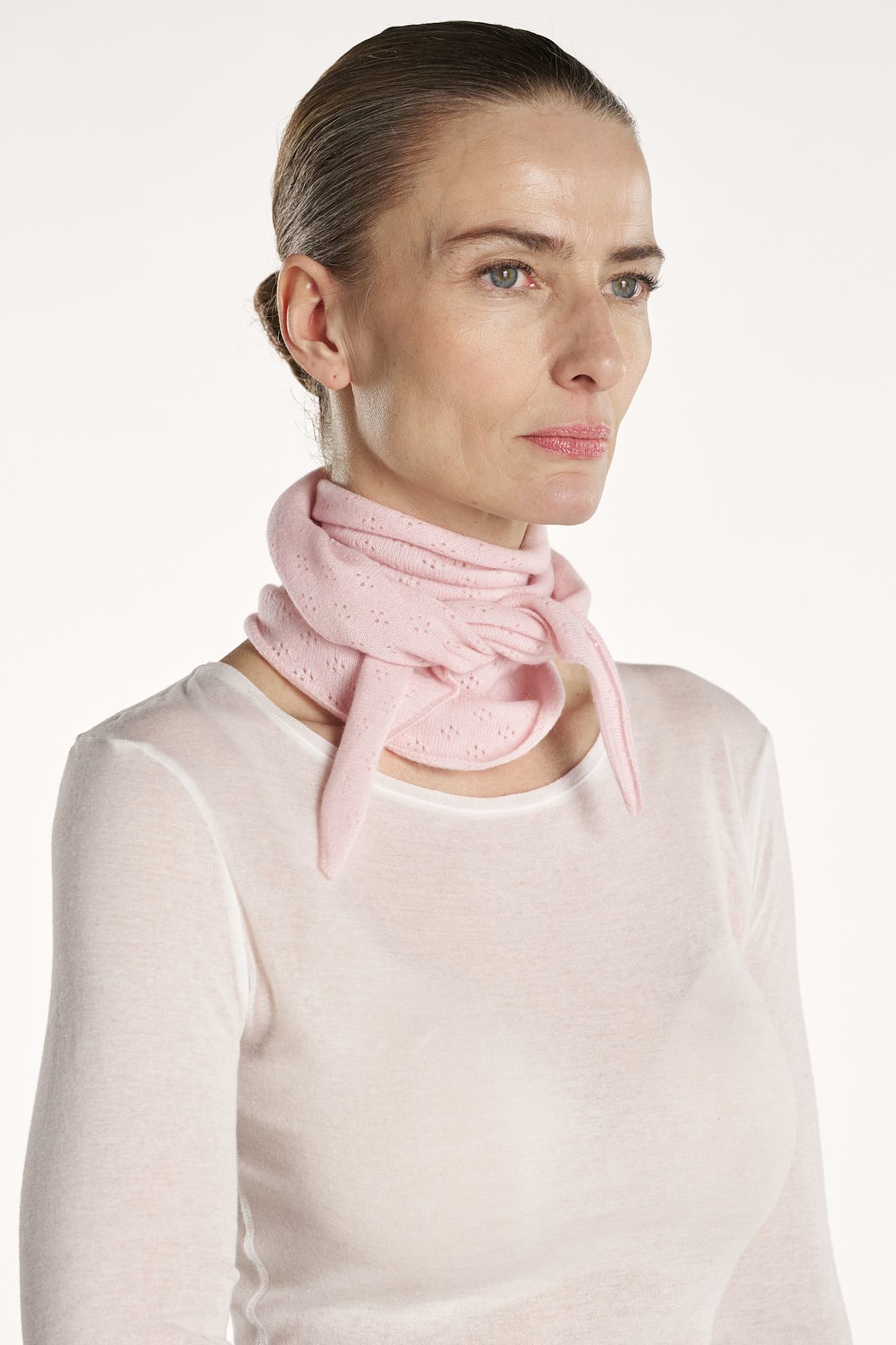Nessa Scarf Pointelle - Soft Rose