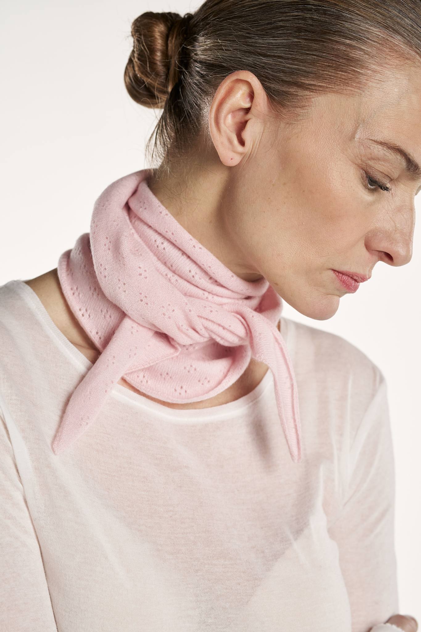 Nessa Scarf Pointelle - Soft Rose