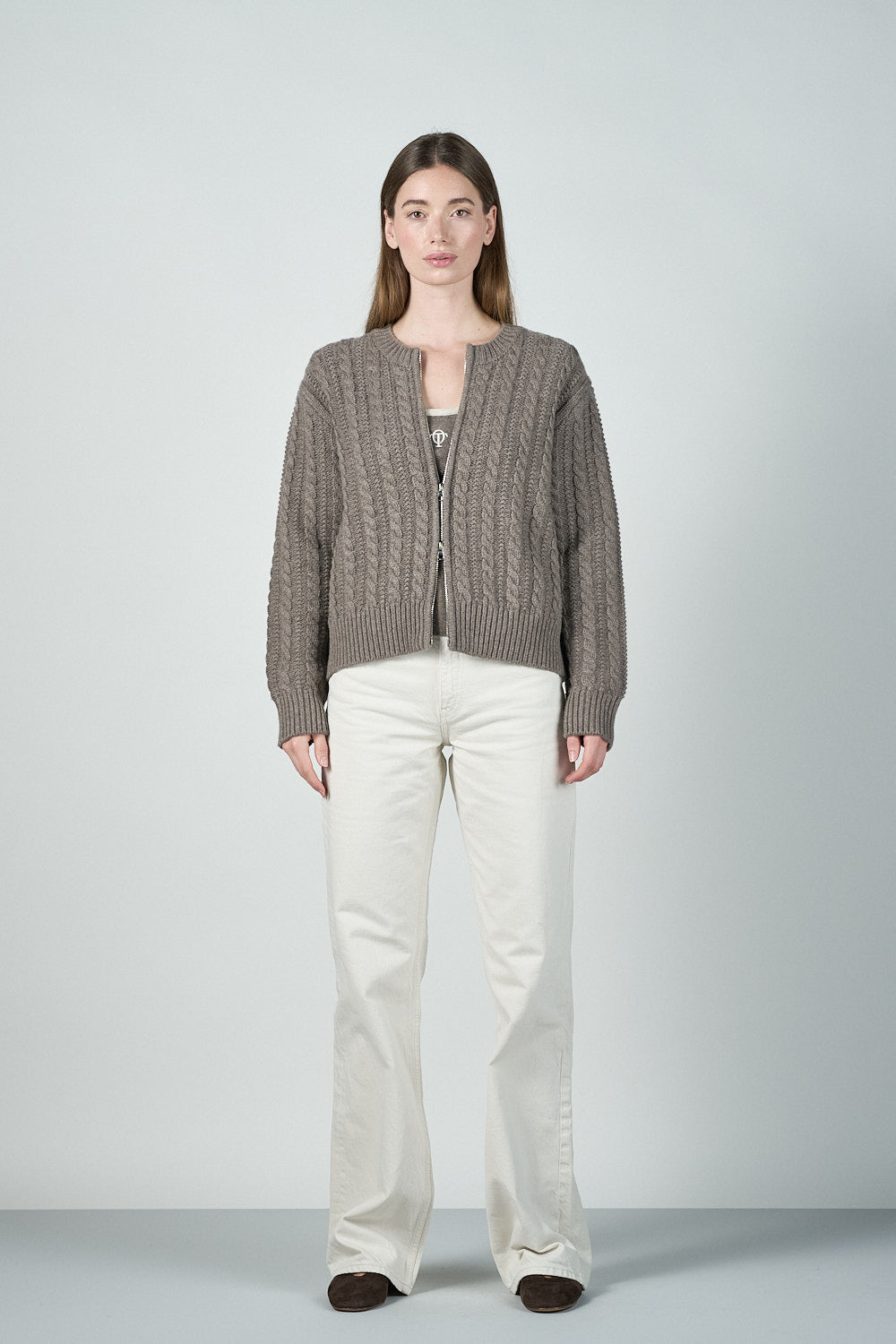 Kylie Cardigan - Brownstone