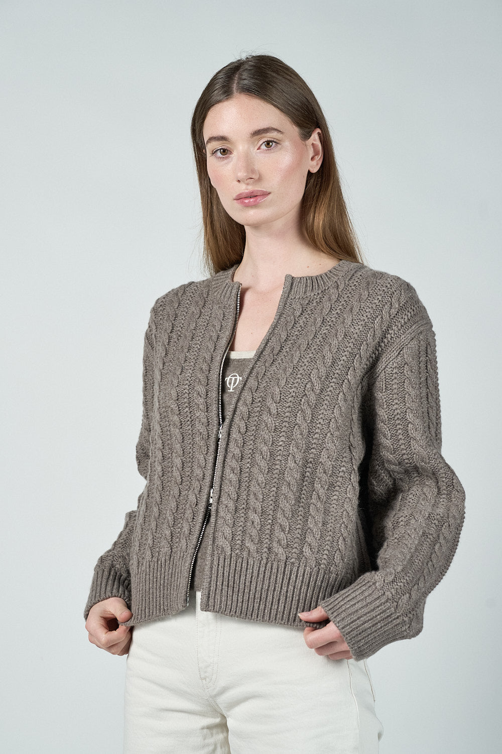 Kylie Cardigan - Brownstone