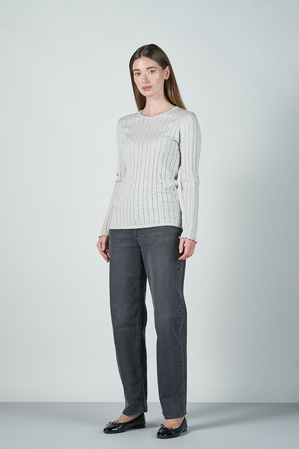 Kristin Blouse - Light Grey