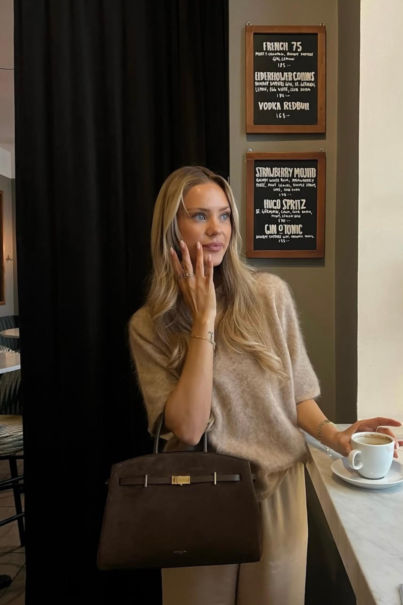 Izzie T-Shirt - Camel Melange