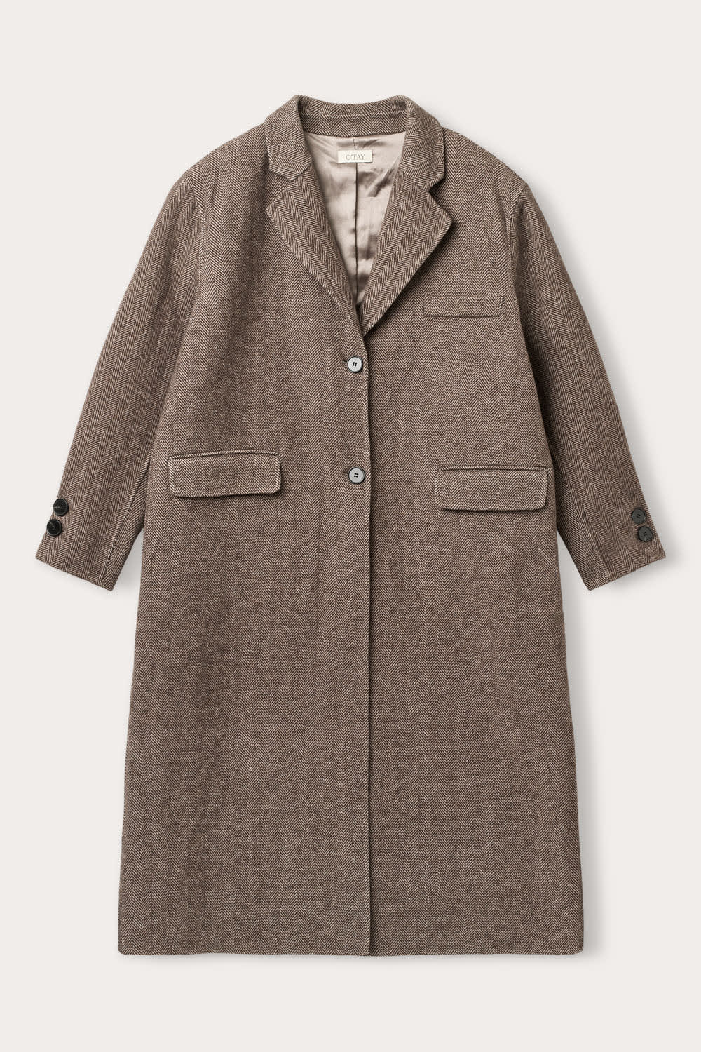 Nabila Coat - Grey/Brown