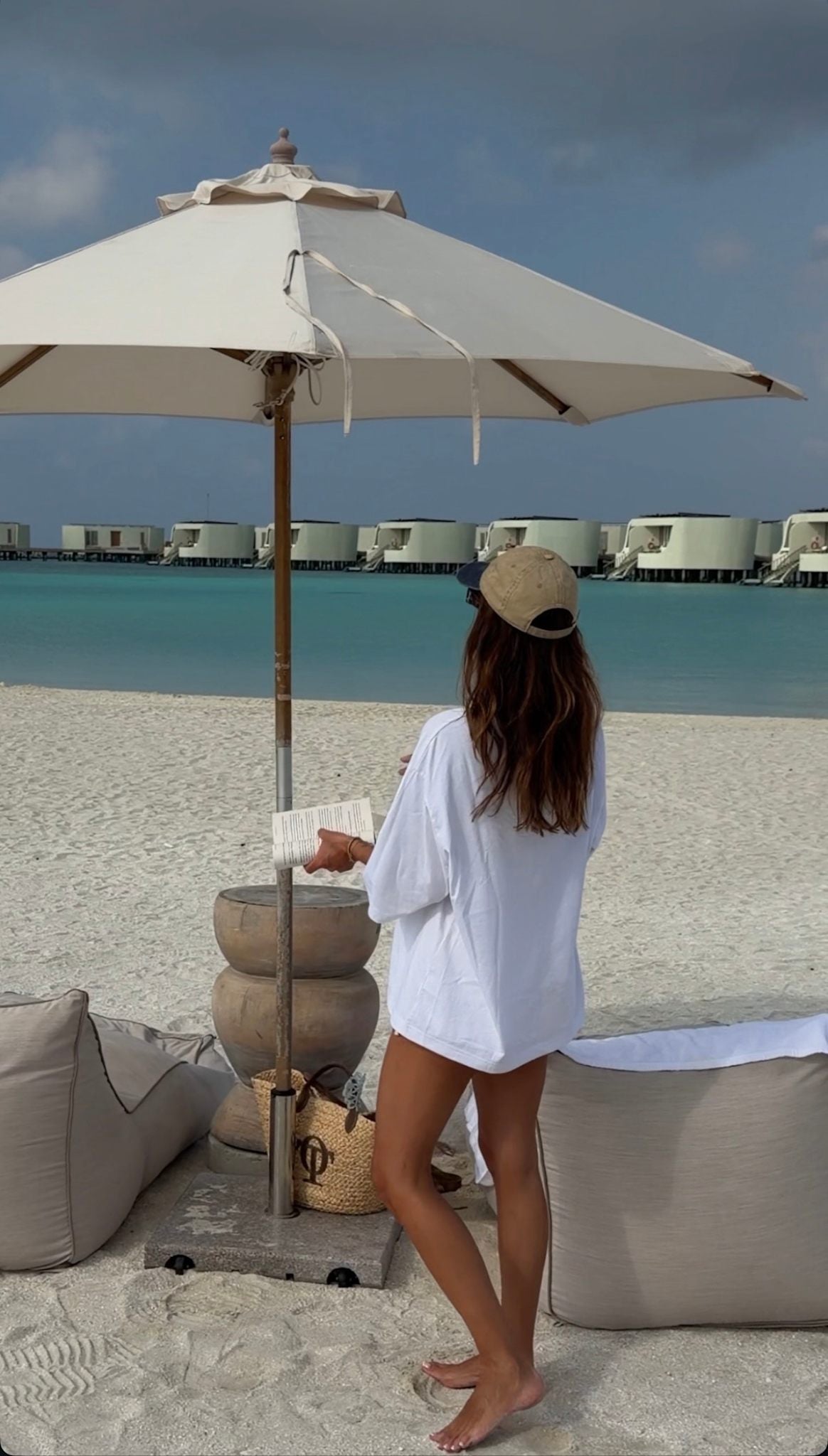 O'TAY Raffia Bag Suede - Nature