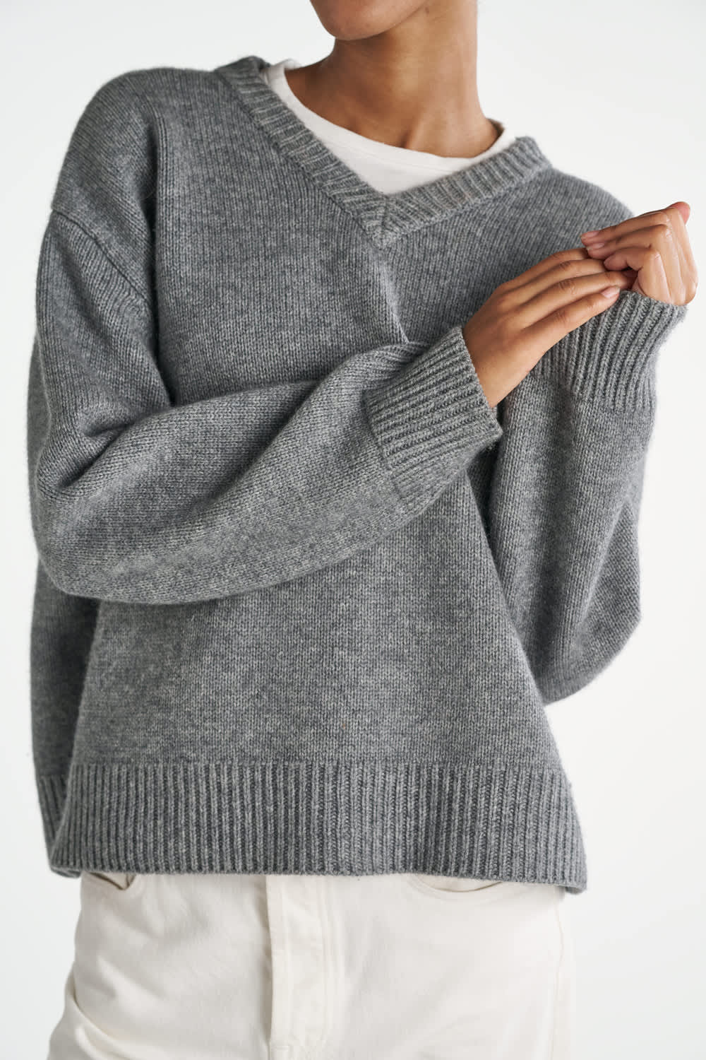 Olja Sweater - Grey Melange