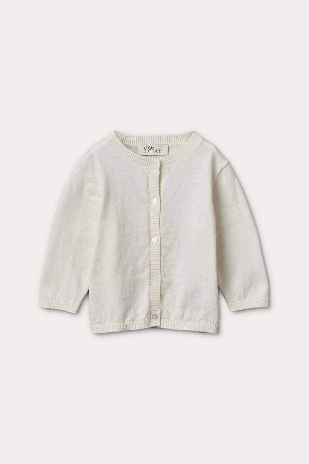 Little O'TAY Atlas Cardigan Solid Cardigans Off White