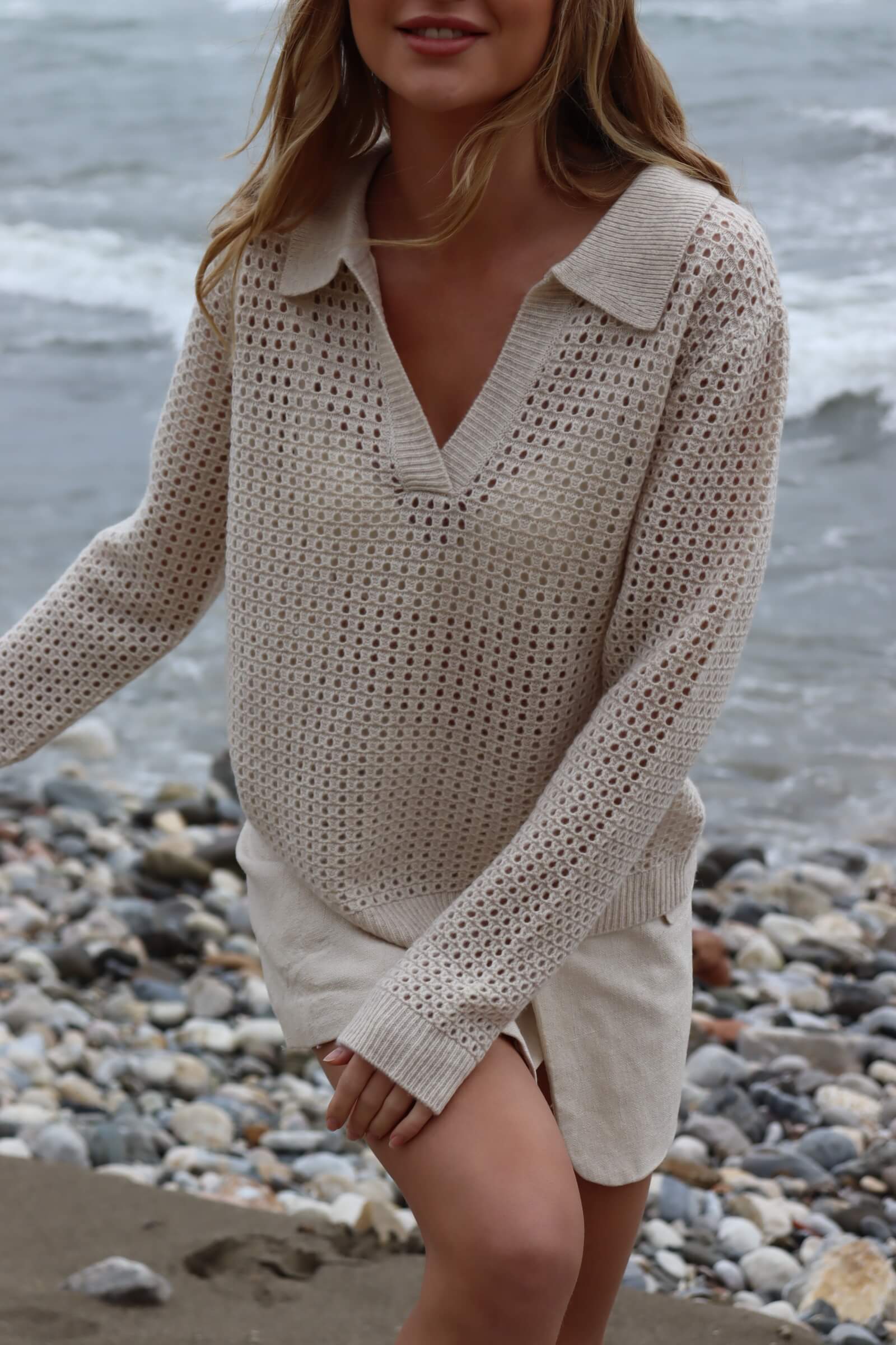 Beatrice Shirt Warm Beige otay.eu