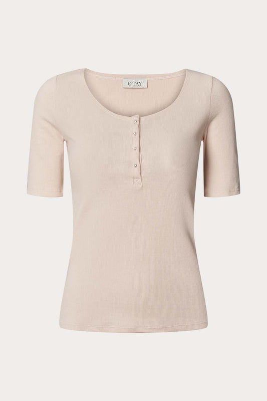 O'TAY Blair T-Shirt Blouses Rosy Oat