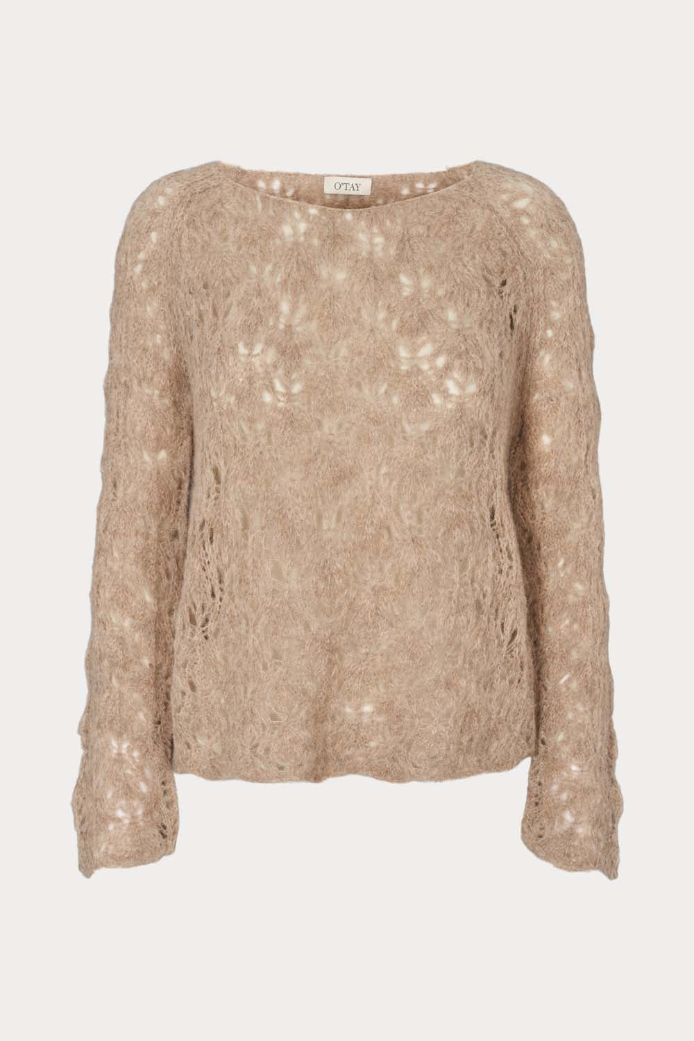 O'TAY Camilla Sweater Blouses Taupe