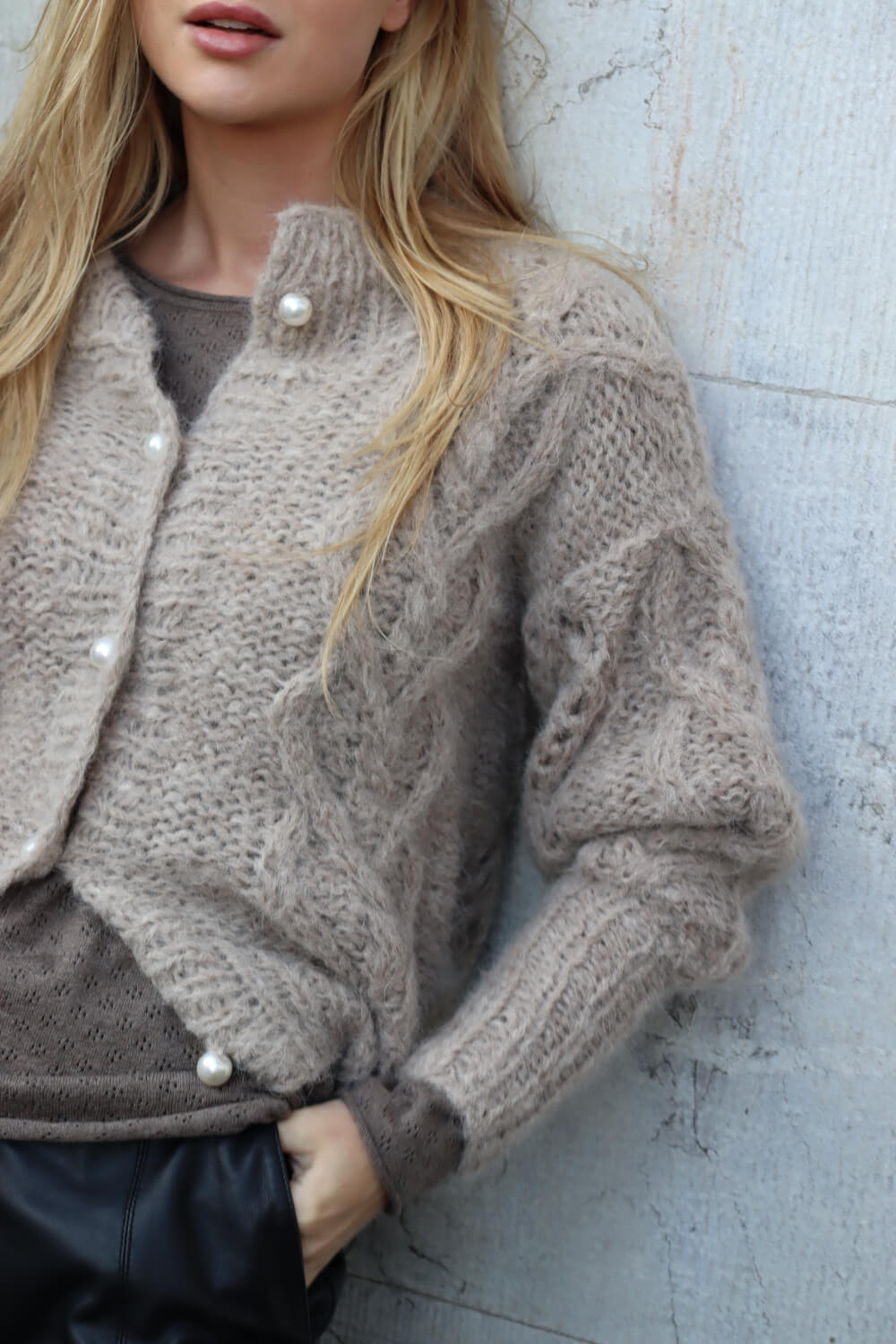 Zara Cardigan Taupe