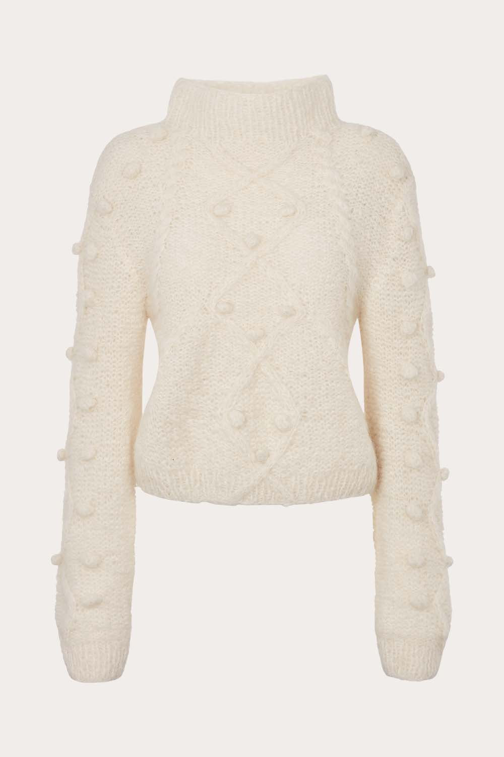 O'TAY Zia Sweater Blouses Off White